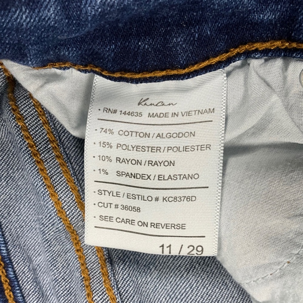 KanCan Mid Rise Ankle Skinny Jeans Distressed KC8376D Blue Size 11/29 - Picture 3 of 16